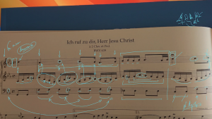 e-Μάθημα I: Ανάλυση παρτιτούρας: Ich ruf zu dir, Herr Jesu Christ (BWV 639). (Dessin)