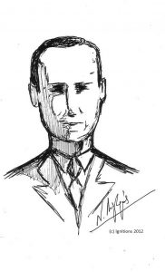 Δημήτρης Μπάτσης (1916-1952). (Feutre sur papier epais 21x14.8, A5)