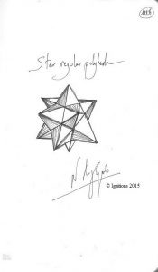 Star regular polyhedra. (Dessin au feutre)