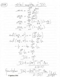 Euler’s computation of ζ(2)