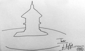 Tower. (Dessin au feutre).