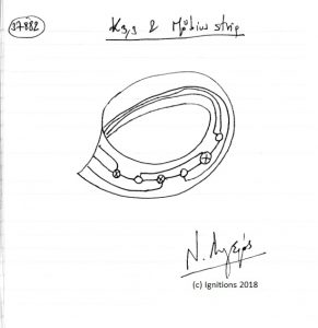 K3,3 & Möbius strip. (Dessin).