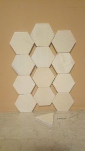 Vertical hexagonal tiling. (Construction).