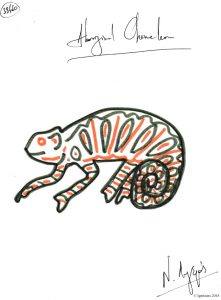 Aboriginal Chameleon. (Dessin)