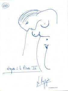 Esquisse à la Picasso IV. (Dessin)