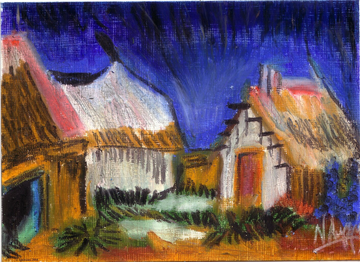 Les maisons de gardians de Vincent.