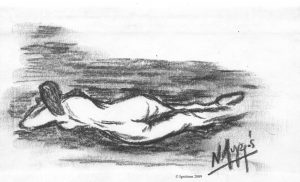 Femme allongée de Vincent.
