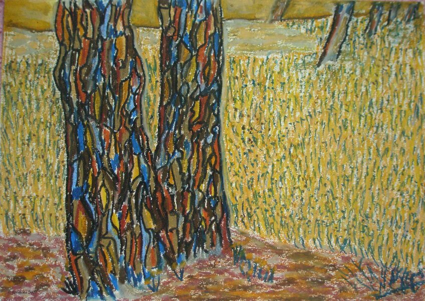 Les arbres polychromes de Vincent.