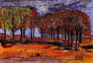 Paysage d'automne de Vincent.