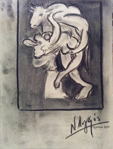Minotaure et femme nue de Picasso I.