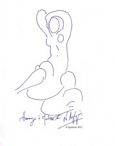 Hommage à Matisse V (Feutre sur cahier Winsor & Newton A4)