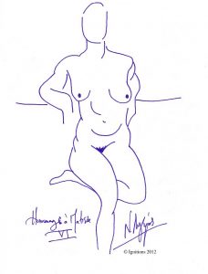 Hommage à Matisse VI (Feutre sur cahier Winsor & Newton A4)
